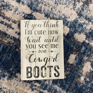 Cute Country Shelf/Wall Sign Decor
